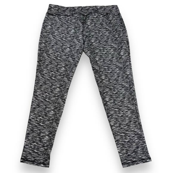 Jockey Womens Leggings Active Athletic Ankle Length Stretch Black White 2X - Picture 5 of 9